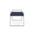 Pemberly Row Reception Waiting Room Healthcare 2-Seat Bench - Silver and Blue
