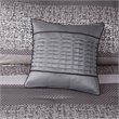 Pemberly Row 7-Piece Polyester Jacquard Comforter Set in Gray/Taupe