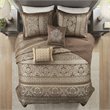 Pemberly Row 5-Piece Polyester Jacquard & Cotton Bedspread Set in Brown