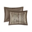 Pemberly Row 5-Piece Polyester Jacquard & Cotton Bedspread Set in Brown