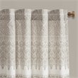 Pemberly Row Cotton Printed Window Curtain Panel with Lining in Beige