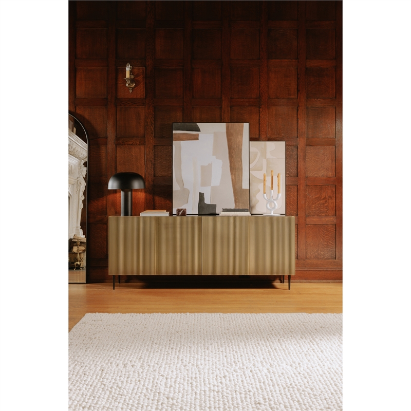 Pemberly Row Contemporary Fabric Wall Decor in Multi-Color Finish