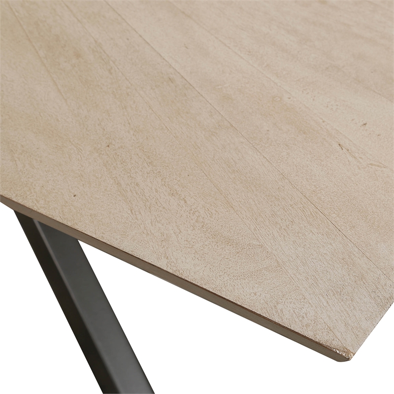 Pemberly Row Contemporary Wood Rectangular Dining Table in Natural
