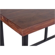 Pemberley Row Wood Brown/Black Console Table Rectangular 90