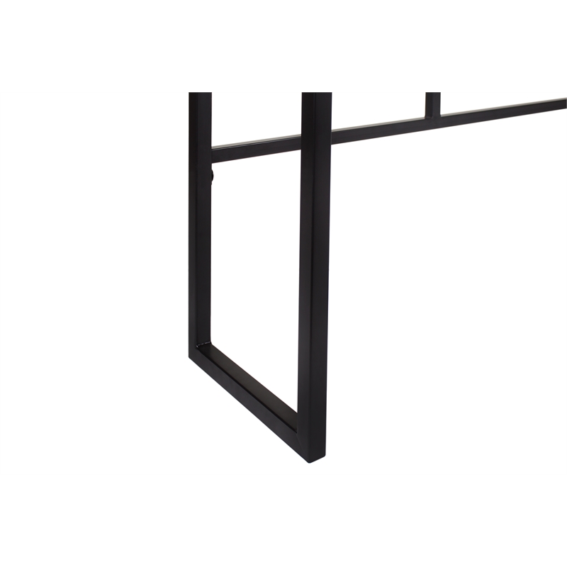 Pemberley Row Wood Brown/Black Console Table Rectangular 90