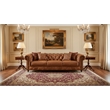 Pemberley Row Top Grain Leather Light Chestnut Sofa Rectangular 95