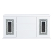 Pemberly Row Contemporary High Gloss White Finish Wood Buffet