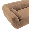 Pemberly Row Contemporary Sofa with Solid Wood Frame in Light Brown