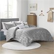 Pemberly Row 5-piece Polyester Microfiber Comforter Set in Gray