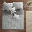Pemberly Row 5-piece Polyester Microfiber Comforter Set in Gray