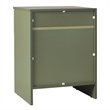 Pemberly Row Contemporary 1-Drawer Wood Nightstand in Green Finish