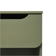 Pemberly Row Contemporary 1-Drawer Wood Nightstand in Green Finish