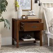 Pemberly Row 1-Drawer Classic Solid Wood Bedroom Nightstand in Walnut