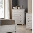 Pemberly Row 6-Drawer Solid Wood Standard Chest in Rustic White