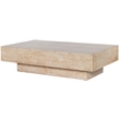 Pemberly Row Mid-Century Solid Wood Rich Natural Coffee Table