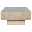 Pemberly Row Mid-Century Solid Wood Rich Natural Coffee Table