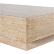 Pemberly Row Mid-Century Solid Wood Rich Natural Coffee Table