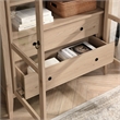 Pemberley Row Wood Light Oak Storage Cabinet Rectangular Adjustable Shelves Unassembled