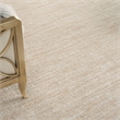 Pemberly Row Contemporary 8' x 11' Ivory Beige Fabric Outdoor Area Rug