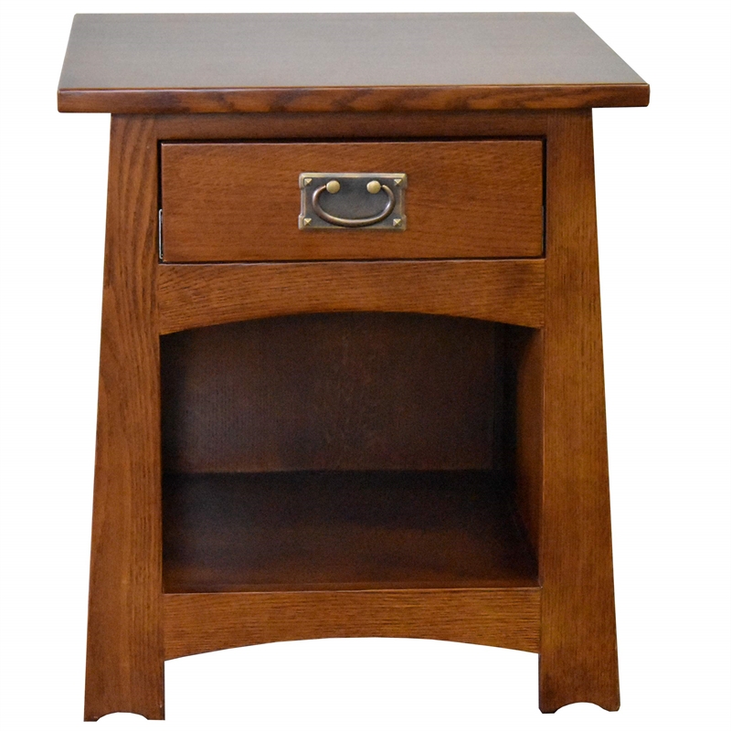 Pemberley Row Oak Michael's Cherry End Table Rectangular Solid
