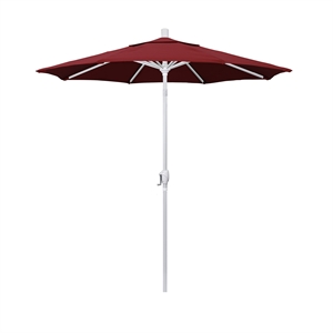 Pemberly Row 7.5' Patio Umbrella in Pacifica Red/Matted White
