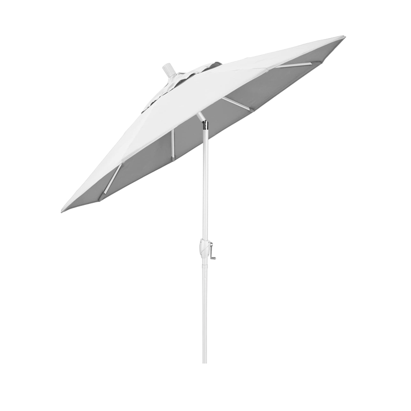 Pemberly Row 7.5' Patio Umbrella in Pacifica Natural/Matted White
