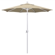 Pemberly Row Contemporary 7.5' Fabric Patio Umbrella in Beige