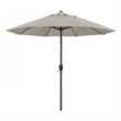 Pemberly Row 9' Bronze Aluminum Pole Patio Umbrella in Olefin Granite Fabric