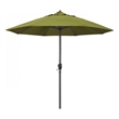 Pemberly Row 9' Bronze Aluminum Pole Patio Umbrella in Pacifica Ginkgo Fabric