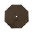 Pemberly Row 9' Bronze Aluminum Pole Patio Umbrella in Pacifica Mocha Fabric