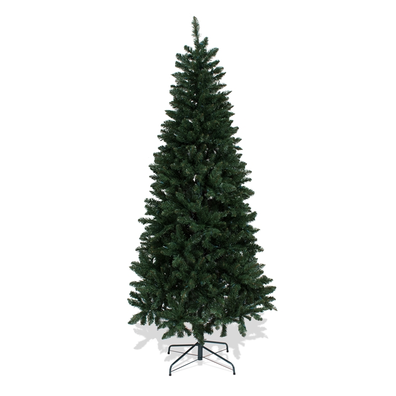 Pemberly Row Contemporary 7 ft. Pre-lit Green Christmas Tree