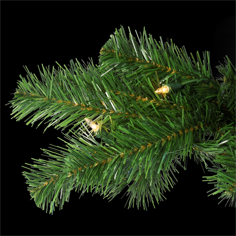 Pemberly Row Contemporary 6 ft. Pre-lit Green Christmas Tree