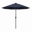 Pemberly Row 9' Bronze Aluminum Pole Patio Umbrella - Performance Fabric Indigo