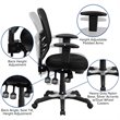 Pemberly Row Contemporary Mid-Back Mesh Office Chair in Black