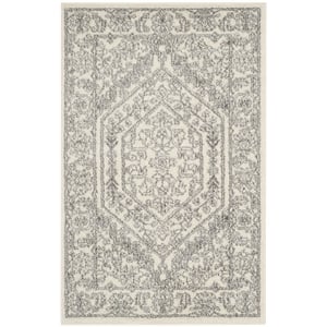 Pemberly Row Contemporary Polypropylene Ivory Area Rug - Runner 2'6&quot x 4'