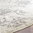 Pemberly Row Contemporary 10' Round Ivory Fabric Power Loomed Rug