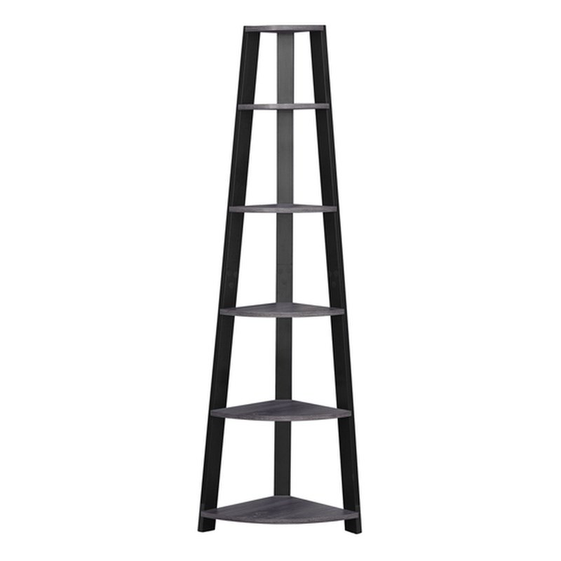 Pemberly Row Bookshelf Etagere Corner 5 Tier 72