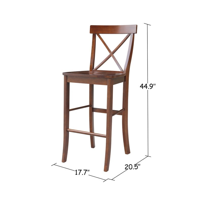 Pemberly Row X-Back Bar height Stool - 30