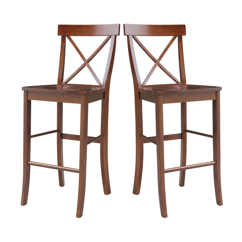 Pemberly Row X-Back Bar height Stool - 30