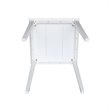 Pemberly Row Contemporary Solid Wood Top Table - Counter Height
