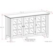 Pemberly Row Solid Wood 62 