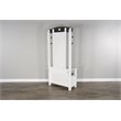 Pemberly Row 4-hook Farmhouse Wood Hall Tree in White / Dark Brown