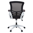 Pemberly Row Modern Style Vinyl Office Chair in Brown Finish