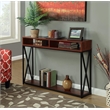 Pemberly Row Deluxe Two-Tier Console Table in Cherry Wood Finish