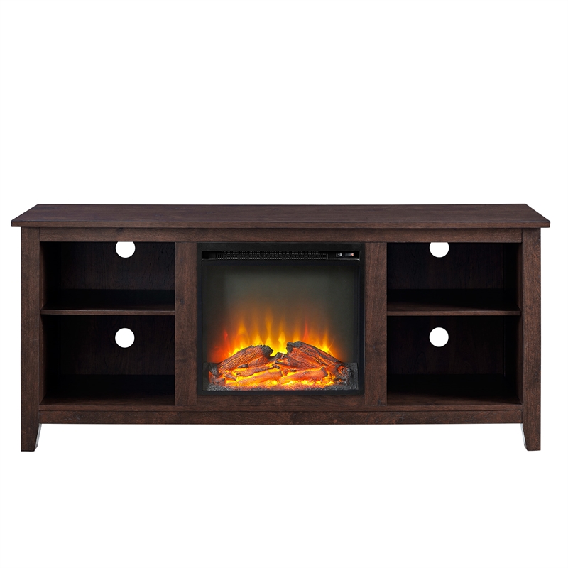 Pemberly Row Traditional Wood TV Stand for TVs up to 60