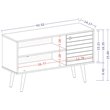 Pemberly Row Wood TV Stand for TVs up to 46