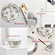 Pemberly Row Modern Porcelain Dinnerset 16 Piece Porcelain Bouquet