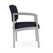 Pemberley Row Steel Navy Blue Guest Chair Rectangular Upholstered 32