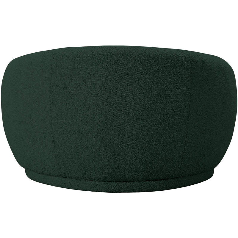 Pemberly Row Contemporary Rich Green Finish Boucle Fabric Chair