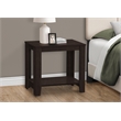 Pemberly Row Accent Table Side End Nightstand Lamp Living Room/Bedroom in Brown